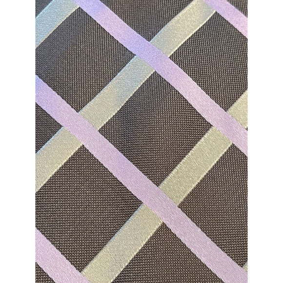 BCBG Brown Pink Hand Made 100% Silk Men’s Neck Tie Made In China - Picture 9 of 9